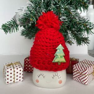 427‎ - MARSHMALLOW MUG CHRISTMAS HAT IN RED